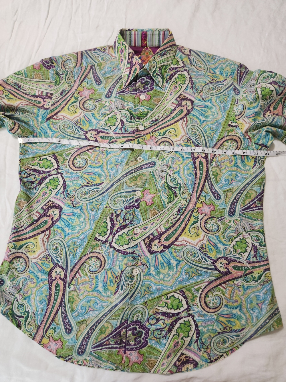 Robert Graham "Hudson" Paisley Button-Down Shirt Men's Size Large - Picture 5 of 13